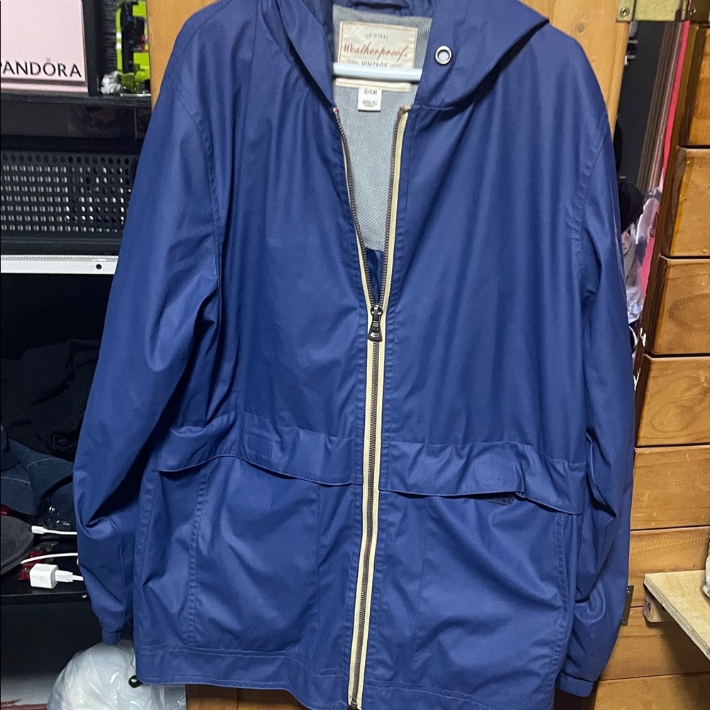 Weatherproof Vintage   Royal Blue Men's Raincoat